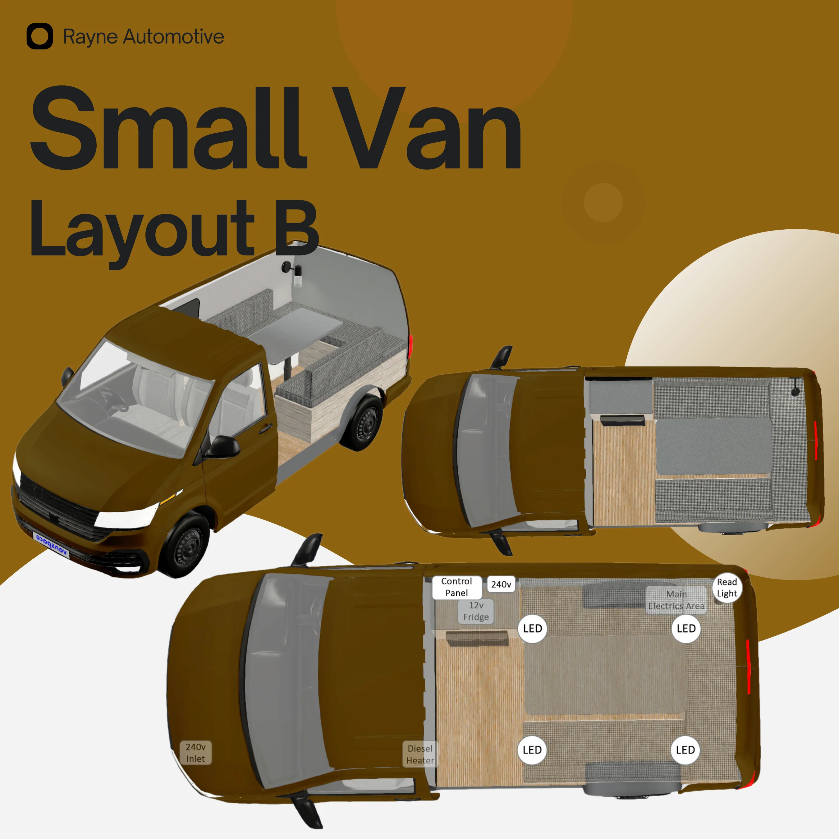 Campervan Electrics Starter Pack for Small Van Gas Cooking On-Grid Pre-Wired - Image 3