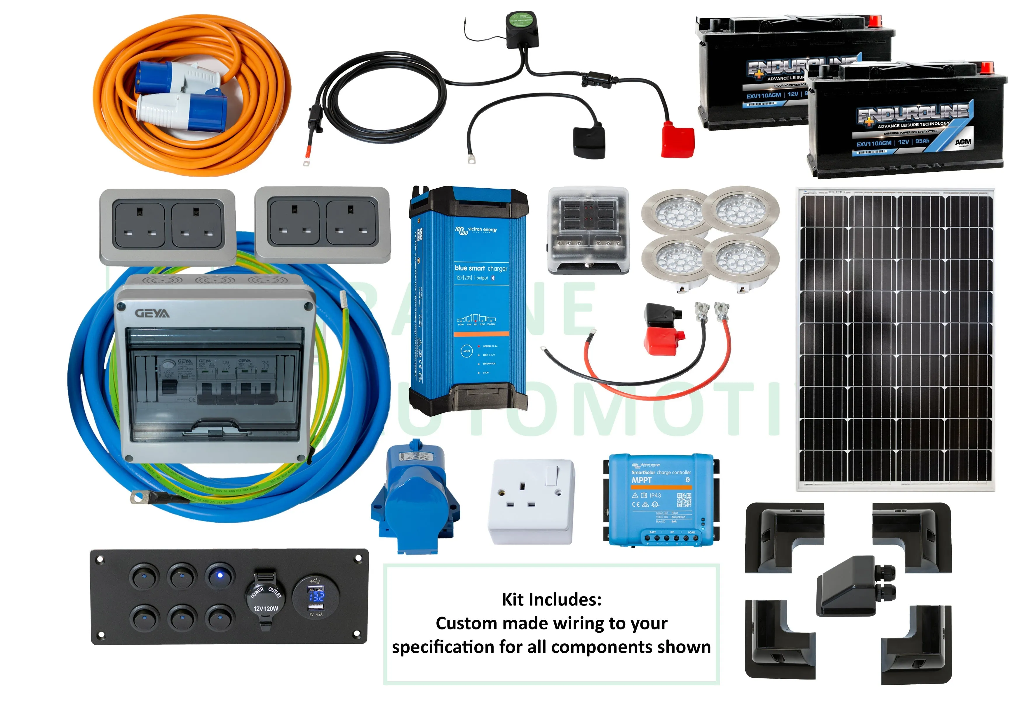 Off-Grid Electrical 12V/240V/Solar Camper Conversion Kit All-Year